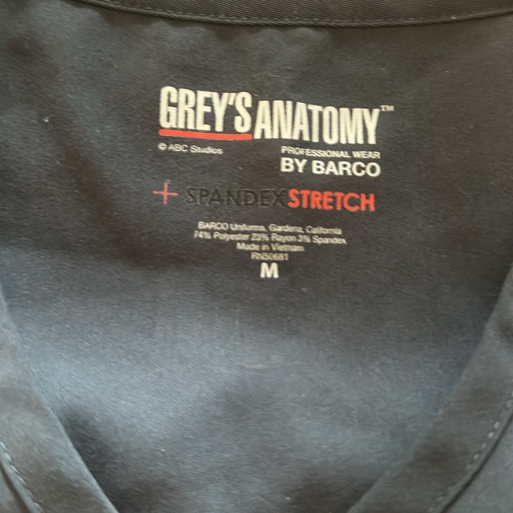 Grey's Anatomy Black Professional Wear